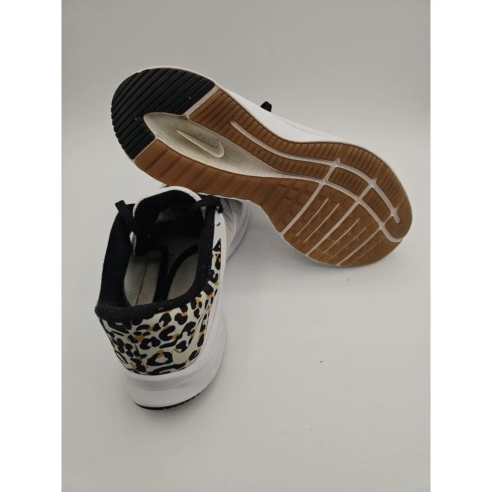 Nike Quest 3 Premium Womens 9.5 White Leopard Animal Print Running Shoes